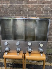 Vintage Italian 1960’s Coffee Retail/ Grocery/Deli/Silos Dispensing cabinet