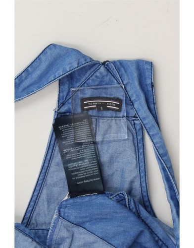 TOMMY HILFIGER Girls Dungarees Slim Jeans 7-8 Years W24 L21 Blue Cotton VF07 - Picture 3 of 3