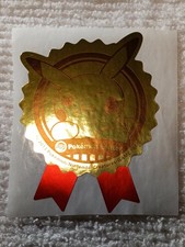 Pikachu Pokemon Center Gold Sticker Seal 2013 Japanese Nintendo D4792