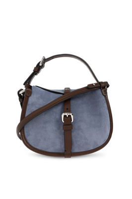 ETRO Pony Blue Suede Shoulder Bag New And Authentic