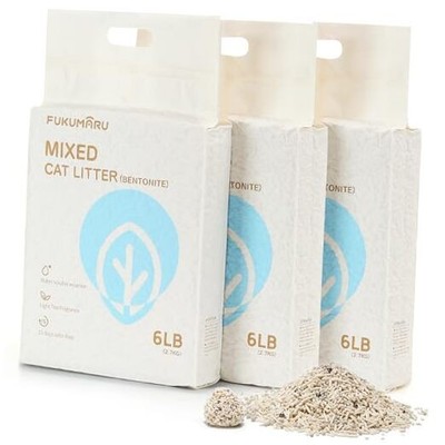  Mixed Tofu Cat Litter, Strong Clumping Cat Litters, Effective Oder Control, 