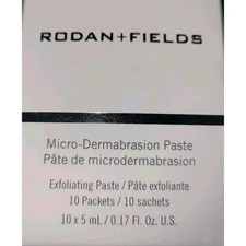 Rodan + Fields Micro-Dermabrasion Paste Facial Exfoliator 10 Packets New in Box