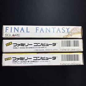 Final Fantasy I II III Famicom NES Set 3 Games Japan Nintendo Complete
