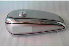 Norton Modell 18 Chrom & Silber lackierter Stahl Benzintank 1930er + Deckel /...