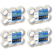 Transparent Carton Sealing Tape - 24 Rolls - Easy Tear