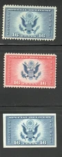 U.S. Airmail Special Delivery Stamps Scott #CE1-CE2, 771 imperf, MNH