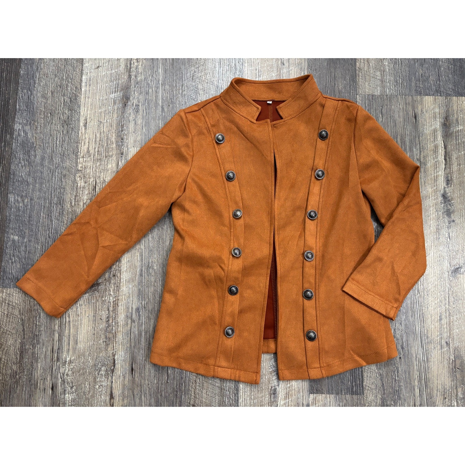 Rust Orange Double-Breasted Jacket - image 1