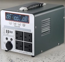 Power Station Portable 1000W/666Wh Rechargeable Generator Inverter 4 AC Outlets