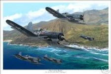 VF-17 Jolly Rogers F4U Corsair WW II Aviation Art Print