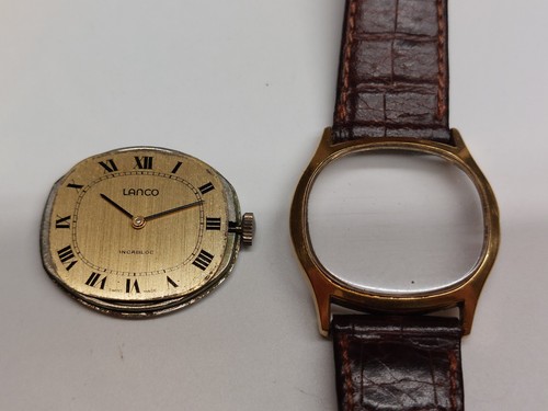 Lanco vintage orologio uomo o donna cuscino carica manuale 33 mm - Foto 11 di 13