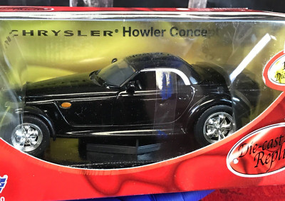 NIB SEALED Diecast Car Motormax BLACK CHRYSLER HOWLER CONCEPT 1:24 nO. 608000