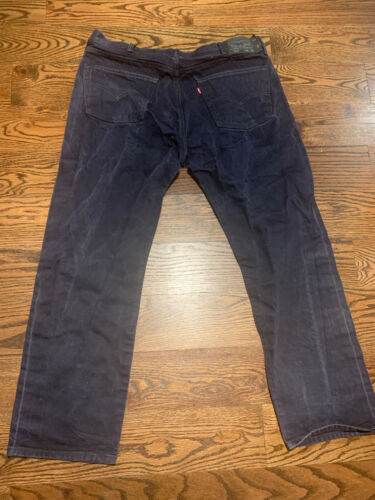 Levi Strauss 501 Levis Original Riveted Button Fly Black Jeans 40 X 32 - Picture 5 of 7