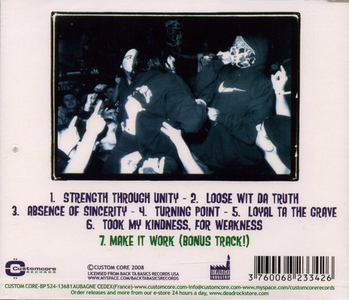 CD Rock 25 Ta Life Strength Through Unity CD, MiniAlbum, RE 2008 Hardcore (M / M - Picture 2 of 2