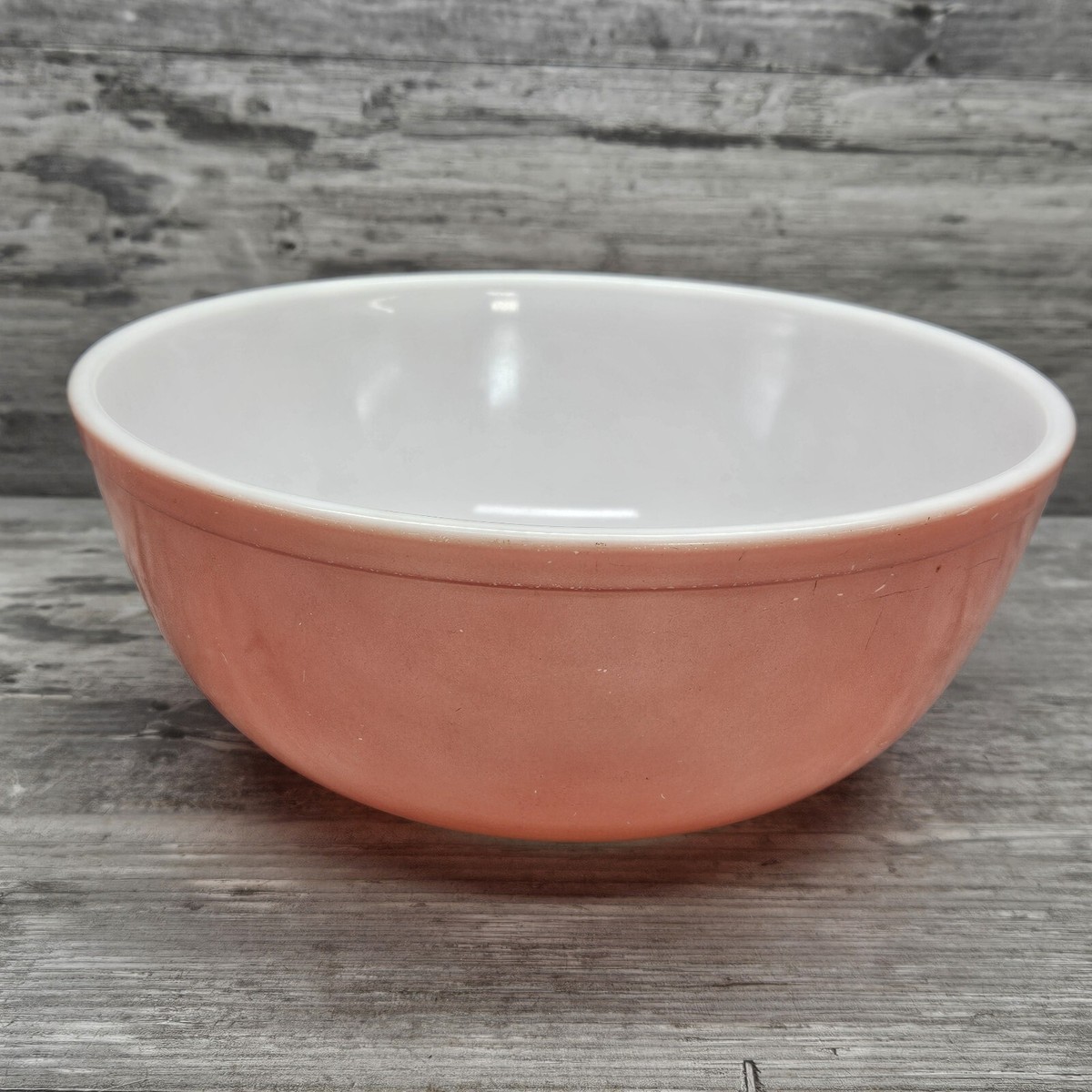 美品　希少　グラスベイク　ピンクダイヤモンド　ボウル　4個セット　ミルクガラス Vintage Pyrex Pink Mixing Bowl Nesting Bowls Set of 4 Bowls