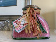 Vintage Ben Rickert Rose Therapeutic Mineral Bath Crystals - Valencia Bottle