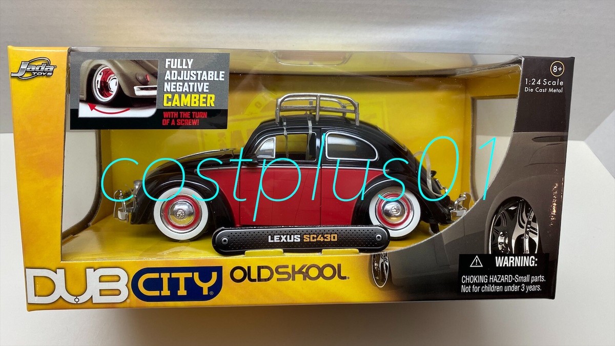JADA DUB CITY OLDSKOOL 1959 VW BEETLE 1:24 BLACK 2T WITH