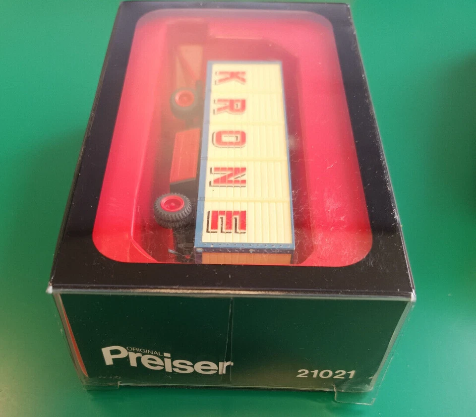 Preiser 21020 H0 Zirkus Krone Packwagen offen Fertigmodell in OVP NEU (U) - Bild 3 von 4
