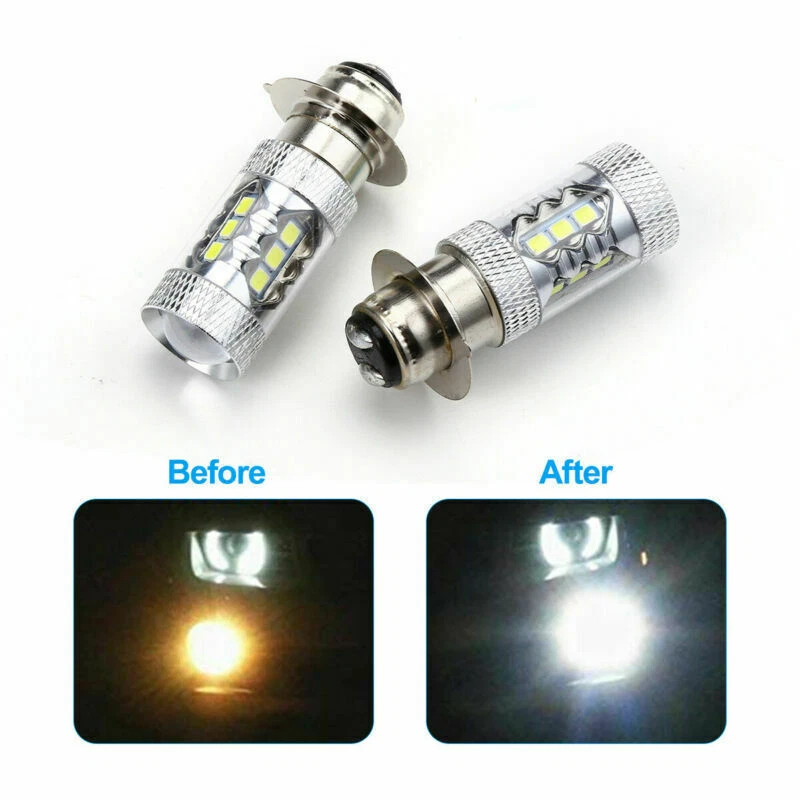 Lámpara bombilla de faro LED H6 2/4/6/8 piezas para Yamaha YFZ450R Rhino 700 Raptor YFM660 Foto 2 de 4