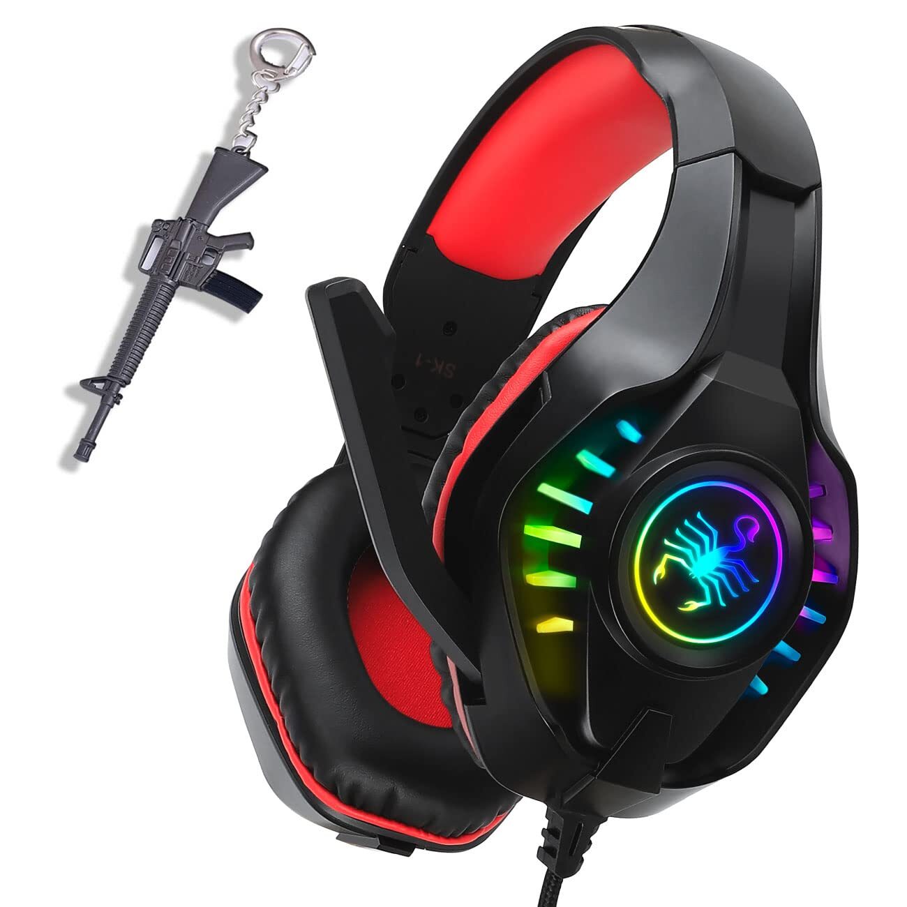 Gaming Headset for New Xbox One PS4 PC Laptop Tablet with Mic, Over Ear Headp...-image