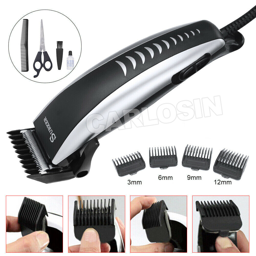 Electric Mens Hair Cut Comb Clipper Beard Trimmer Cutting Razor Shaver