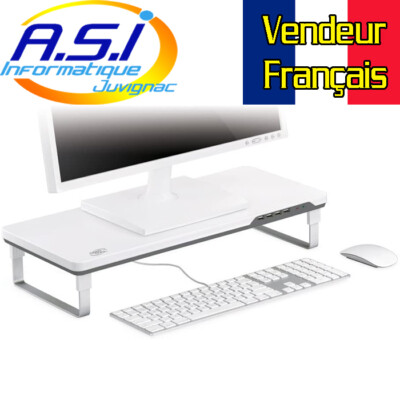 Bildschirm Halterung Computer PC Mac Imac PC Laptop Drucker USB + Sound HÄNDLER DE