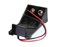 1 Pack 9V Plastic Battery Casing Housing Enclosure Holder with Wire Leads
