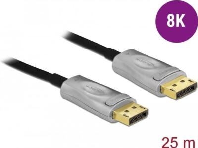 Delock Optisches Aktivkabel DisplayPort 1.4 8K 60Hz 25m