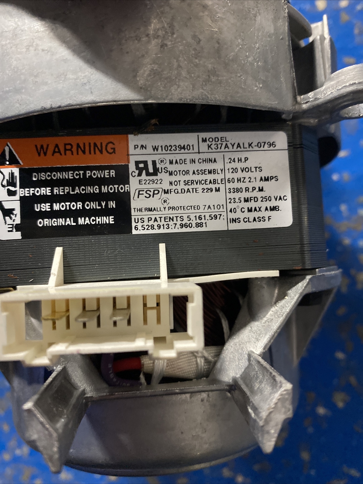 KITCHENAID DISHWASHER CIRCULATION PUMP W10239401 Oem eBay