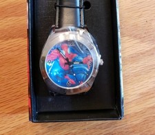 NIB 2004 Marvel SPIDER MAN Collectible Wrist Watch in Comic Strip Box- Spiderman