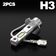 For 2005-2010 Cadillac Sts H3 Led Fog Light Bulbs Bright White 2pcs 80w 8000lm