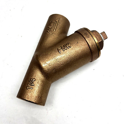 FNW 1-1/4''Y-STRAINER SOLDER BRONZE VALVE 150 SWP  400WOG