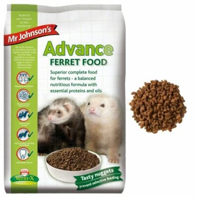 JOHNSON'S Mr Johnsons Advance Ferret Food Complete Nugget Verm-X 2kg