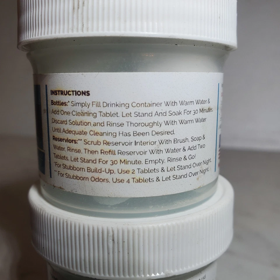 Tabletas de limpieza de botellas y depósitos de agua Essential Values (paquete de 24), comparables Foto 2 de 2