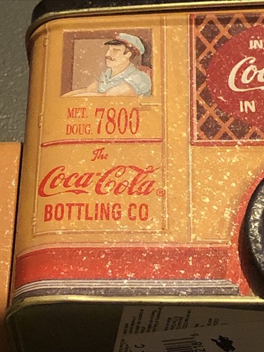 ML Vintage 1995 Coca Cola Delivery Truck Tin Canister Working Wheels Collectible - Picture 8 of 8