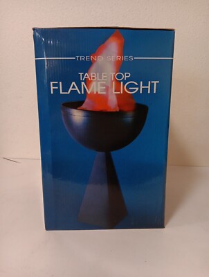 Halloween Table Top 3D Flame Cauldron Light Realistic Fire Effect NEW IN BOX