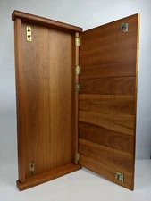 Vintage Levenger Large Wood Book Stand Storage Cabinet Desk Top Denmark