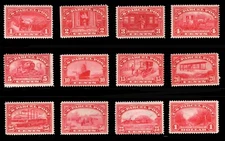 MOMEN: US STAMPS #Q1-Q12 PARCEL POST MINT OG H LOT #82499