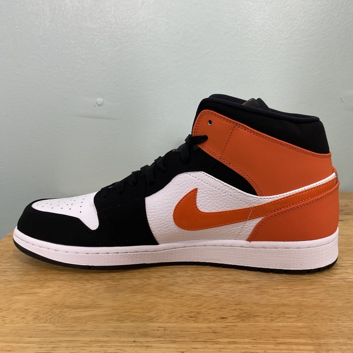 Nike Air Jordan 1 Mid Black Starfish Shattered Backboard Sz 14