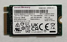 Union Memory 128GB SSD M.2 2242 NVMe PCIe GEN3 AM620 RPJTJ128MEE1MWX SSS1B60642