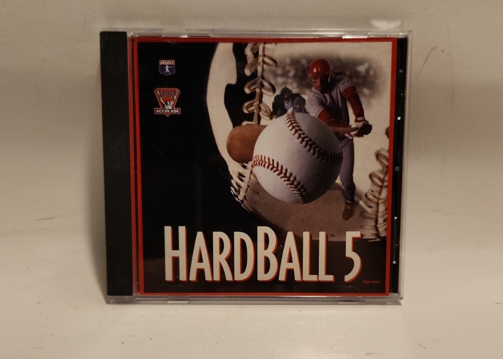 PC 1995 HardBall 5 CD ROM Game Baseball Sports Simulator EA