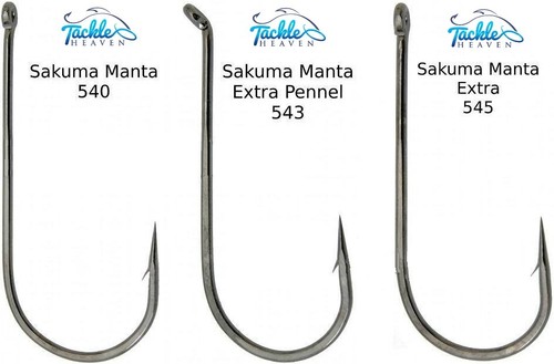 Sakuma 540 Manta 545 Manta Extra Hooks 543 Pennel Manta Extra Hooks -Sea Fishing