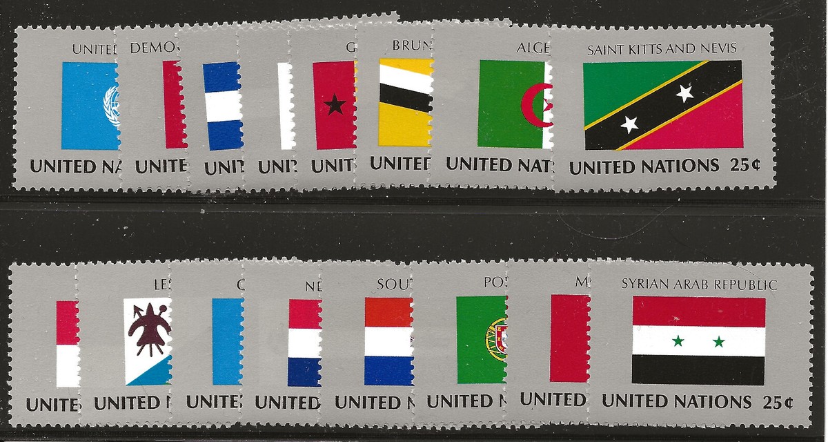 スコット　新品。　ストック UN Scott #NY 554-69, Singles 1989 Complete Set FVF MNH | eBay