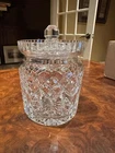 Vintage Waterford Lismore Biscuit Cookie Jar w/ Lid Bohemian Crystal Mint Beauty