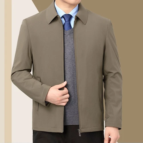Chaqueta de Invierno Cortavientos para Hombre Chamarras Cremallera y Cuello Sola video thumbnail