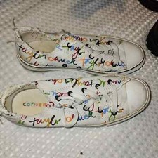 CONVERSE CHUCK TAYLOR GUC WOMEN'S ALL STAR DISTRESSED RAW EDGE SNEAKERS SIZE 6