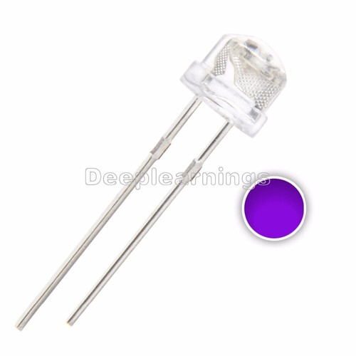 50 STCK. 5 mm Strohhut UV Lila Superhelle LED Leuchtdiode - Bild 3 von 5