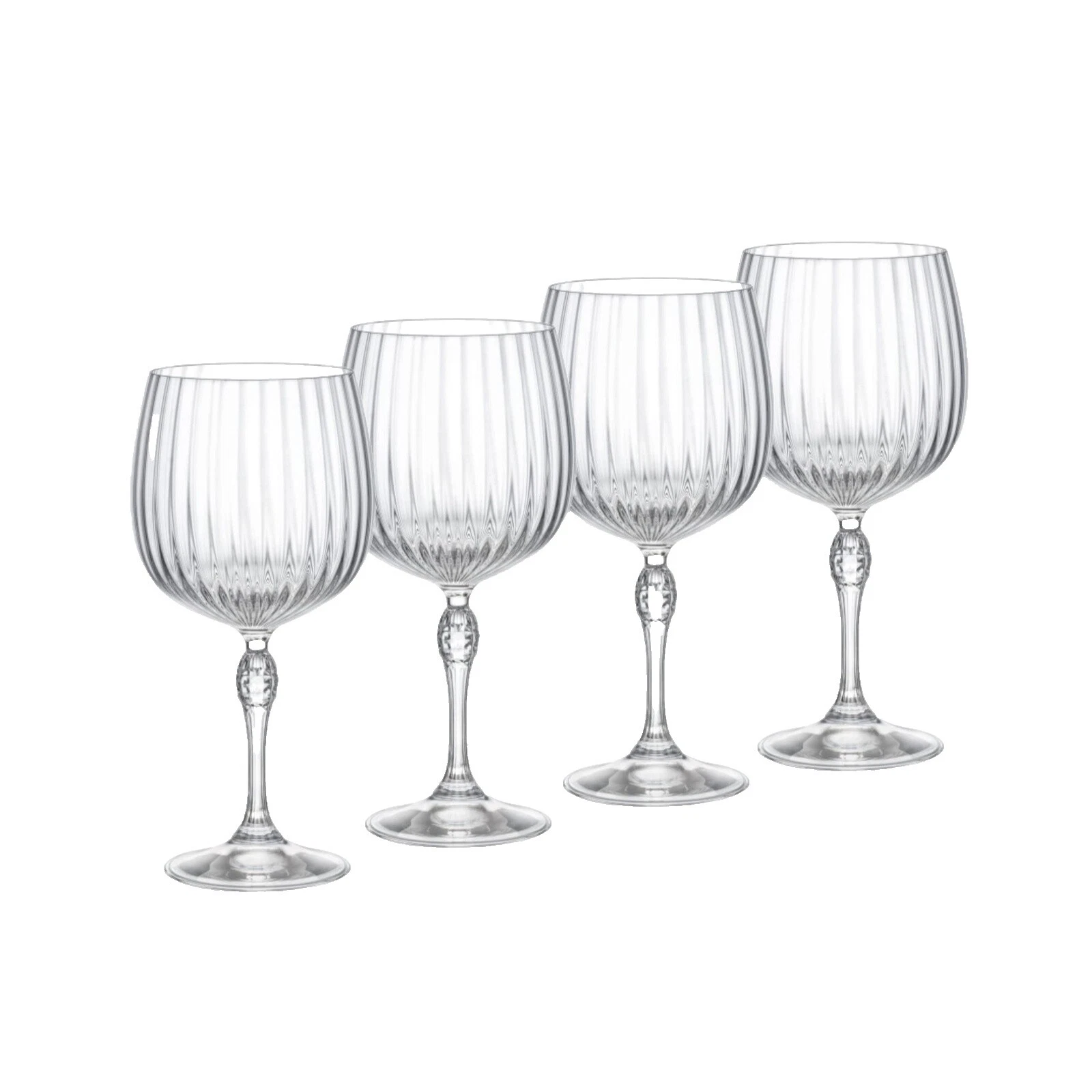 Glass Decorated White Wine Glasses