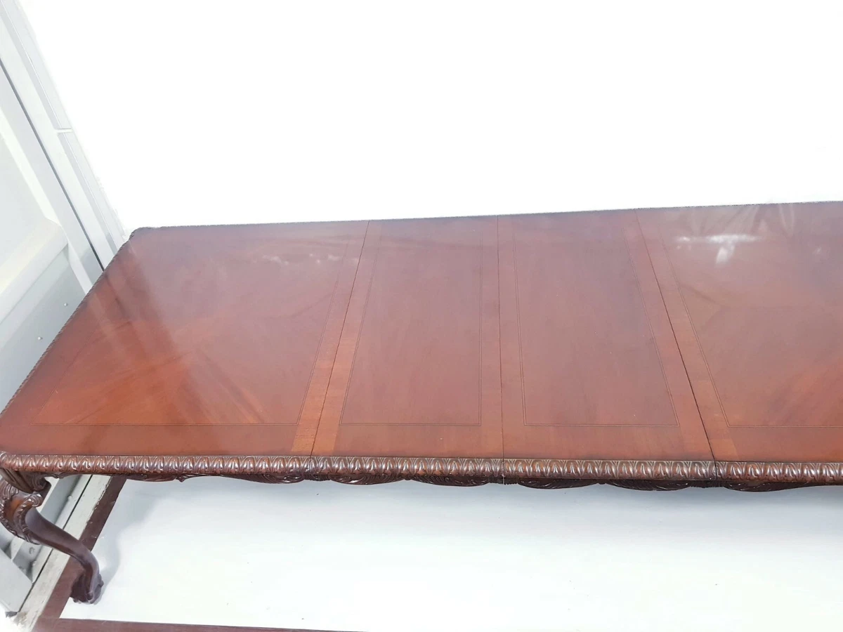 Antique mahogany claw 2024 foot dining table