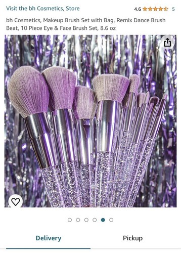BH cosmetics Remix Dance brush beat 10 piece brush set Glitter Makeup brushes - Picture 9 of 12