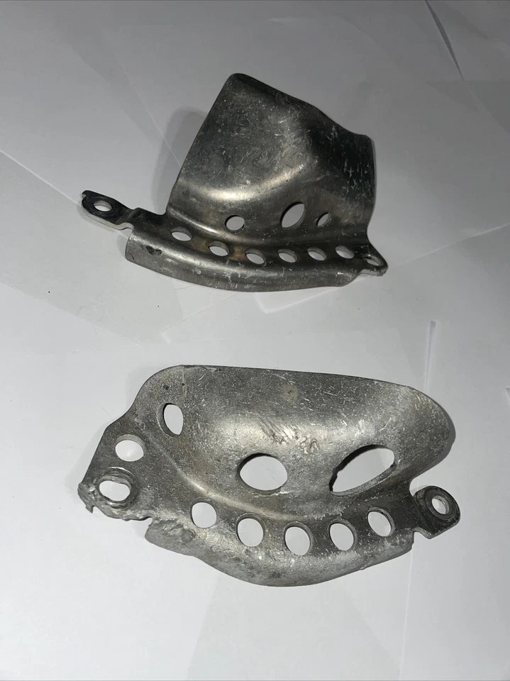 Yamaha WR450F 2003 2004 2005 2006 aluminio original OEM protectores de motor usados Foto 2 de 4